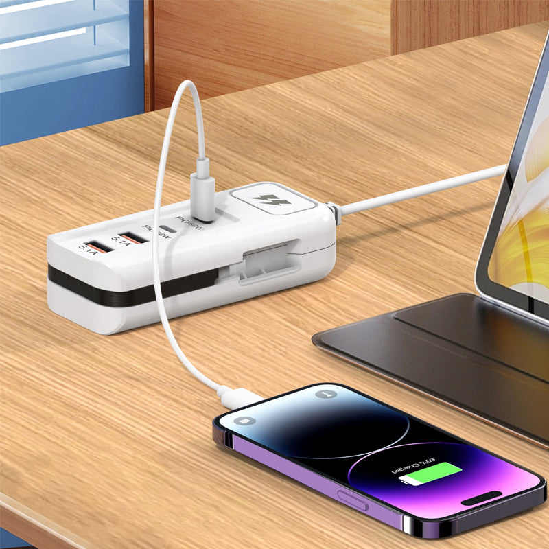 Lisslune | Multifunctional fast charging socket - 2PD + 2USB