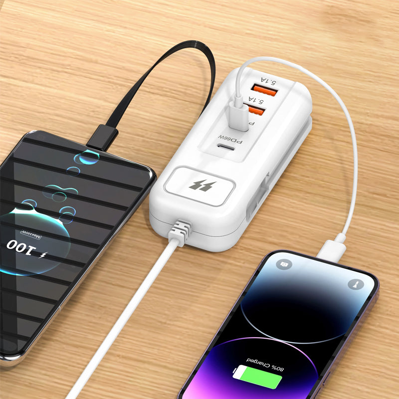 Lisslune | Multifunctional fast charging socket - 2PD + 2USB