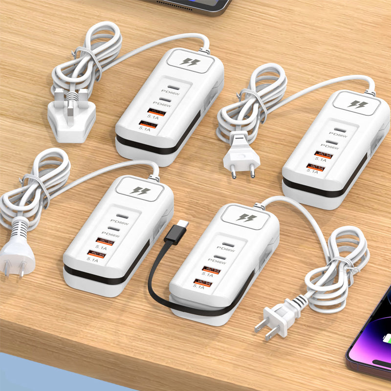 Lisslune | Multifunctional fast charging socket - 2PD + 2USB