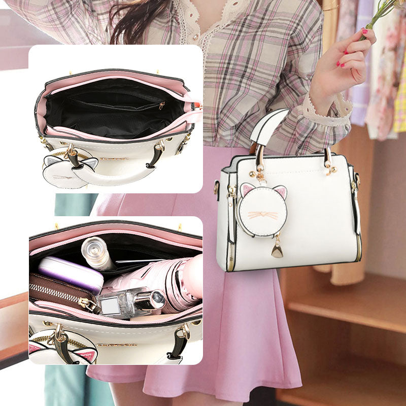 Lisslune | Versatile bag for women with cute kitten organizer