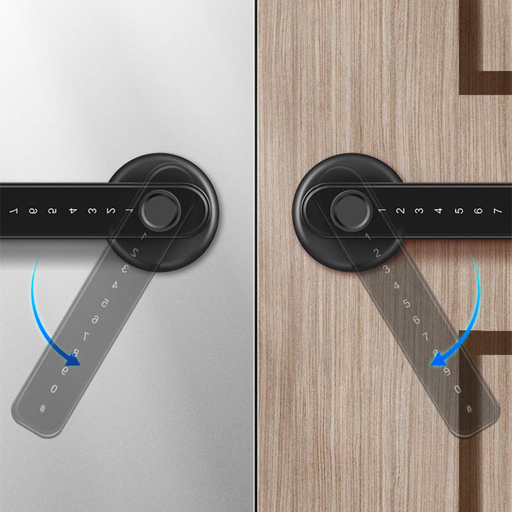 Lisslune | Fingerprint Smart door lock handle with Bluetooth APP control
