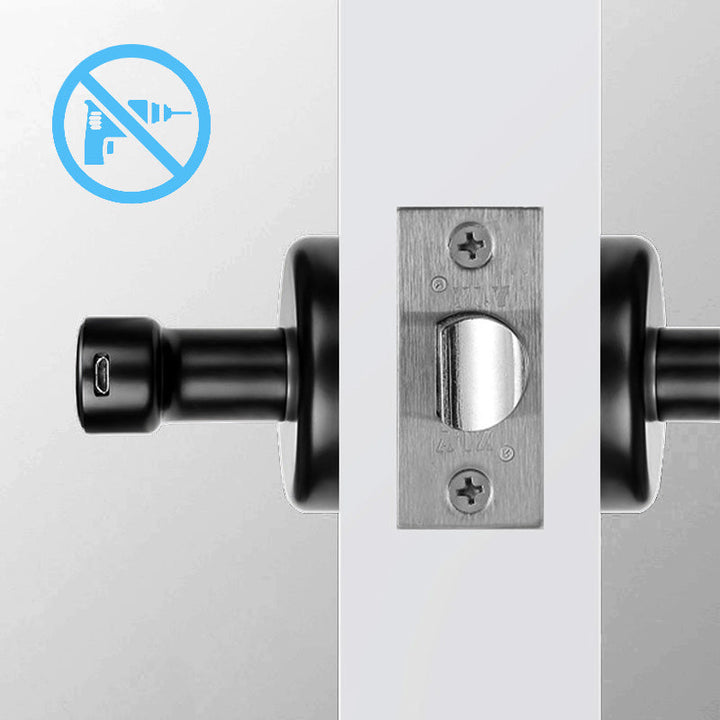 Lisslune | Fingerprint Smart door lock handle with Bluetooth APP control