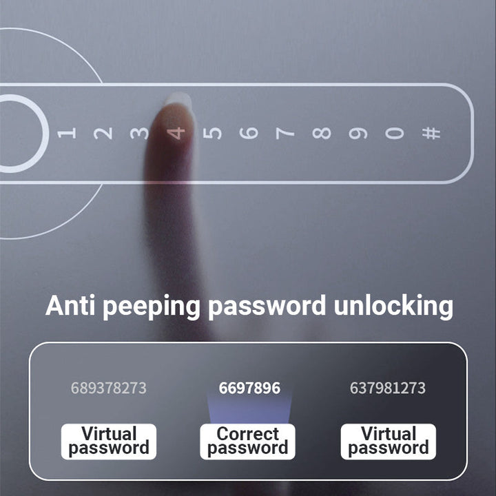 Lisslune | Fingerprint Smart door lock handle with Bluetooth APP control