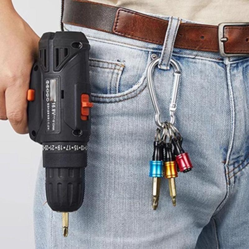 Lisslune | 1/4" hex screwdriver bit holder key rings