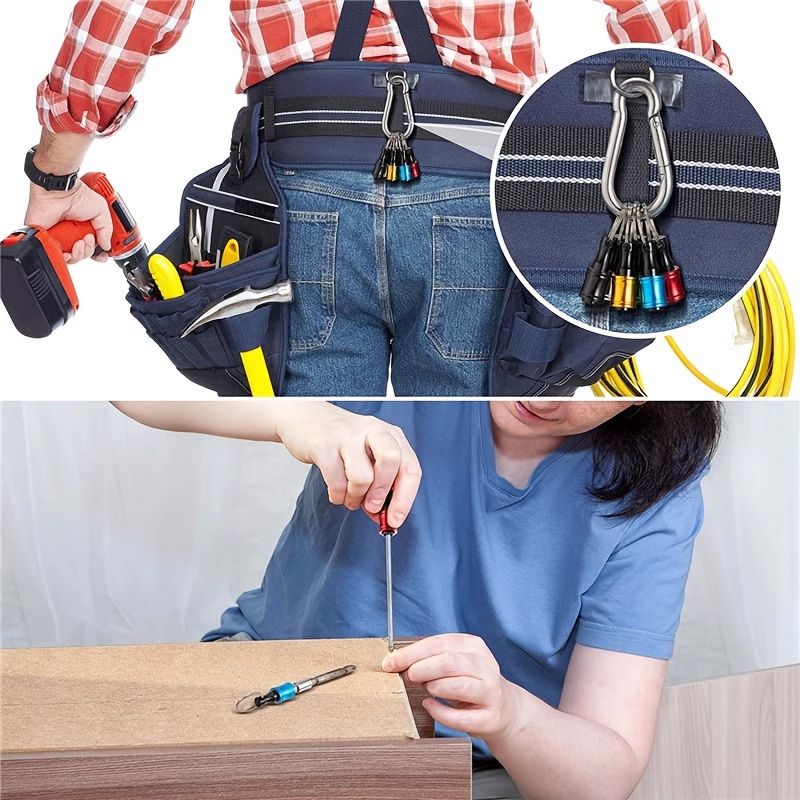 Lisslune | 1/4" hex screwdriver bit holder key rings