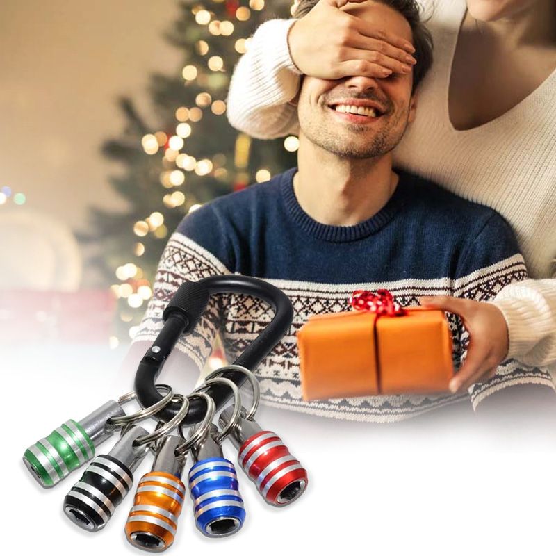 Lisslune | 1/4" hex screwdriver bit holder key rings