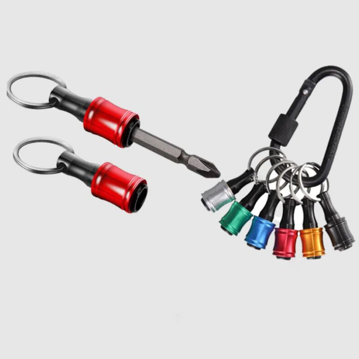 Lisslune | 1/4" hex screwdriver bit holder key rings