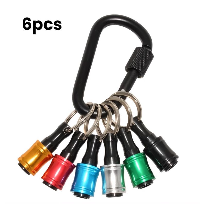 Lisslune | 1/4" hex screwdriver bit holder key rings