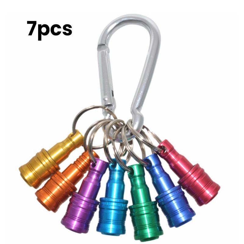 Lisslune | 1/4" hex screwdriver bit holder key rings