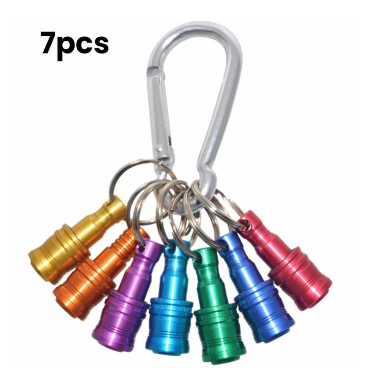 Lisslune | 1/4" hex screwdriver bit holder key rings