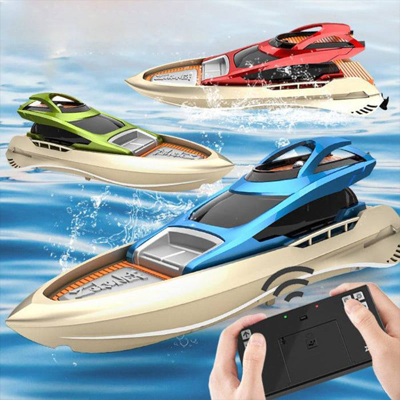 Lisslune | Mini 2.4G RC high-speed boat with LED lights