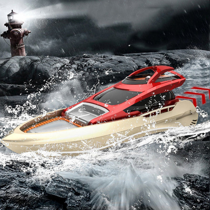 Lisslune | Mini 2.4G RC high-speed boat with LED lights
