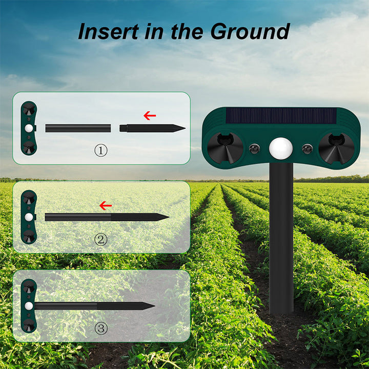 Lisslune | Solar motion sensor outdoor alarms for deterrence