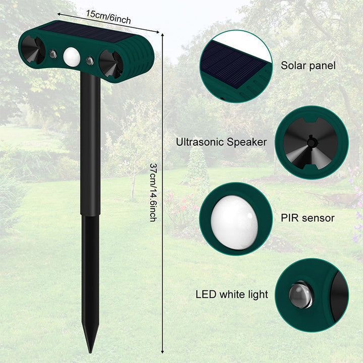 Lisslune | Solar motion sensor outdoor alarms for deterrence