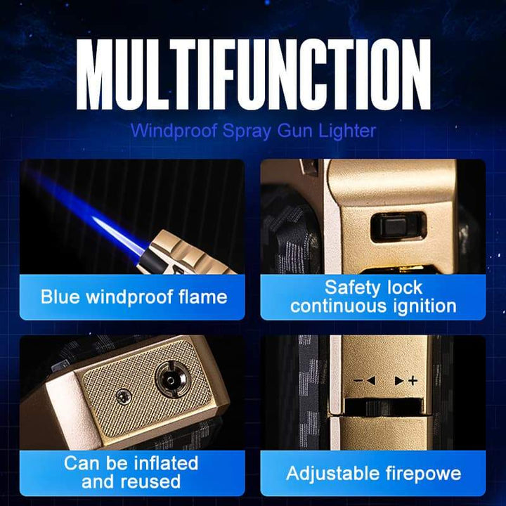 Lisslune | Windproof lighter for spray gun