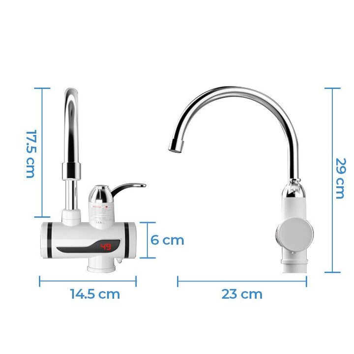 Lisslune | HotFlow Instant Electric Water Heater Tap – Instant Hot Water for Kitchens & Bathrooms (3000W)