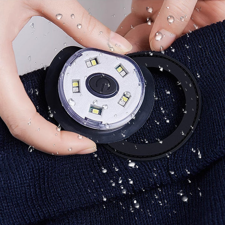 Lisslune | LED Headlight Removable Bluetooth Headset Knitted Beanie