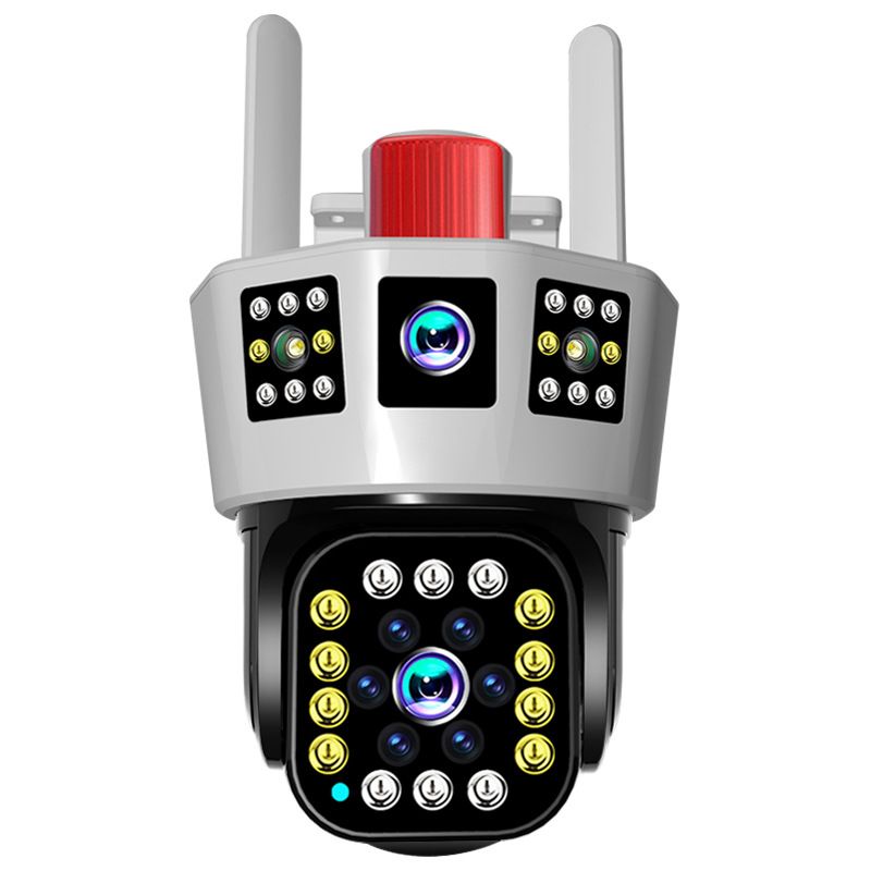Lisslune | 360° smart solar surveillance camera with three screens