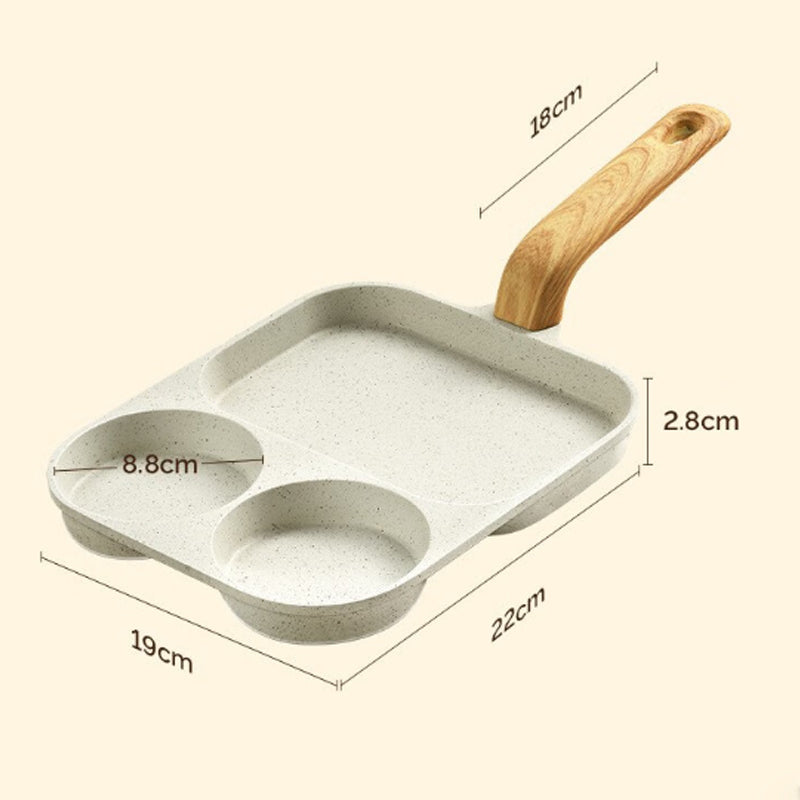 Lisslune | 3-in-1 divided non-stick pan