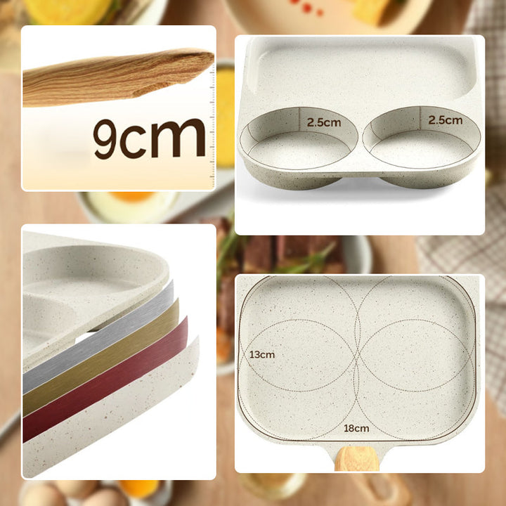 Lisslune | 3-in-1 divided non-stick pan
