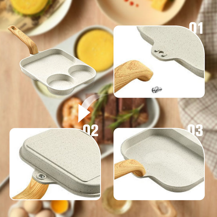 Lisslune | 3-in-1 divided non-stick pan