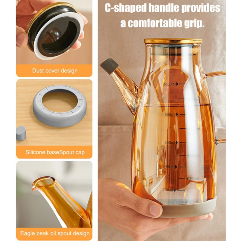 Lisslune | Oil dispensing bottle with drip-free spout