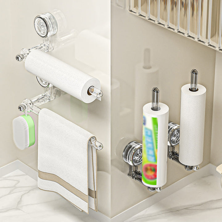 Lisslune | Multifunctional vacuum suction cup toilet paper holder