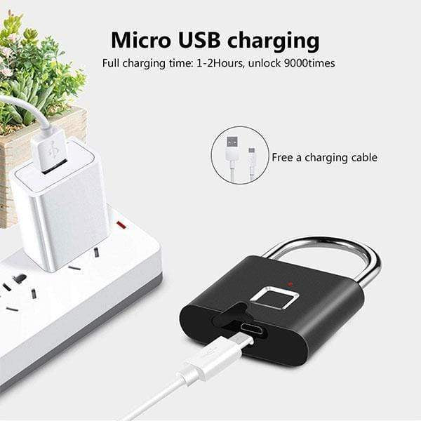 Lisslune | Limited Time Portable Fingerprint Lock, Smart Door Lock with Theft Protection