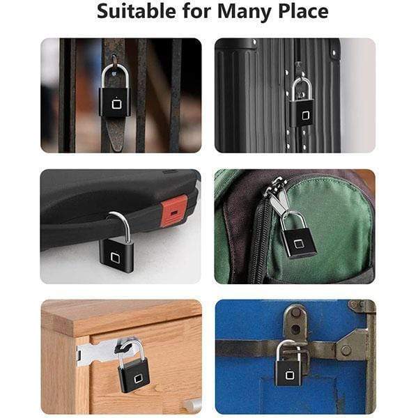 Lisslune | Limited Time Portable Fingerprint Lock, Smart Door Lock with Theft Protection