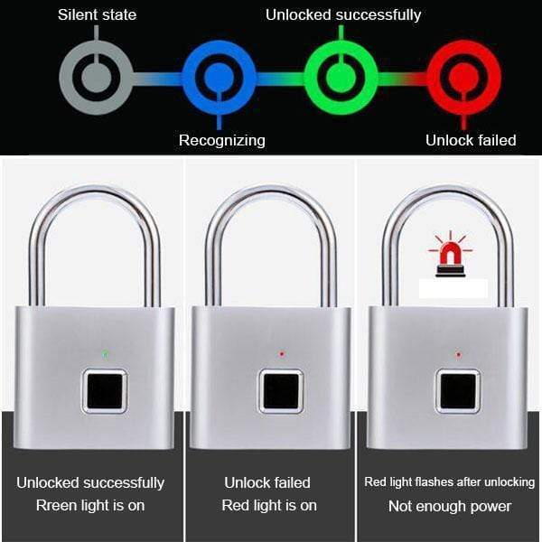 Lisslune | Limited Time Portable Fingerprint Lock, Smart Door Lock with Theft Protection
