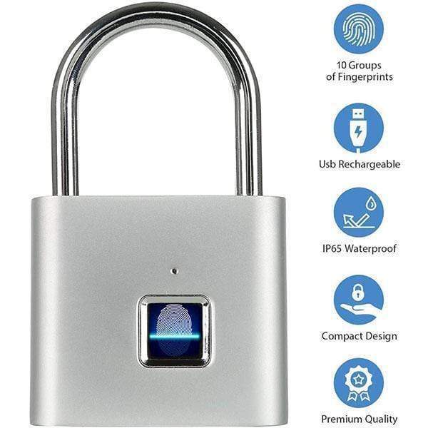 Lisslune | Limited Time Portable Fingerprint Lock, Smart Door Lock with Theft Protection