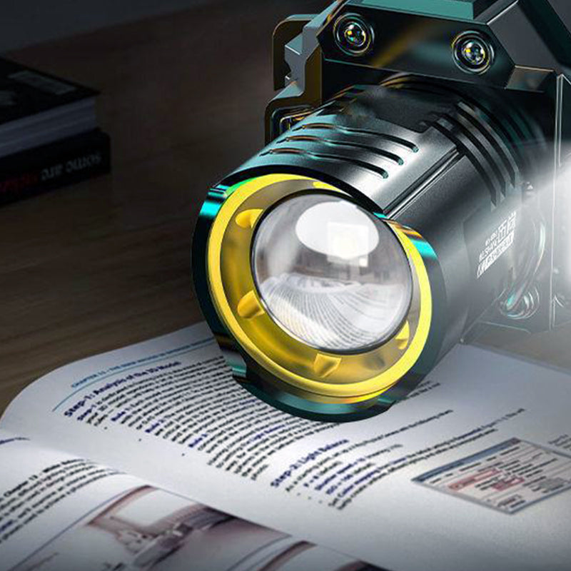 Lisslune | Rechargeable waterproof headlamp for outdoor use with headband
