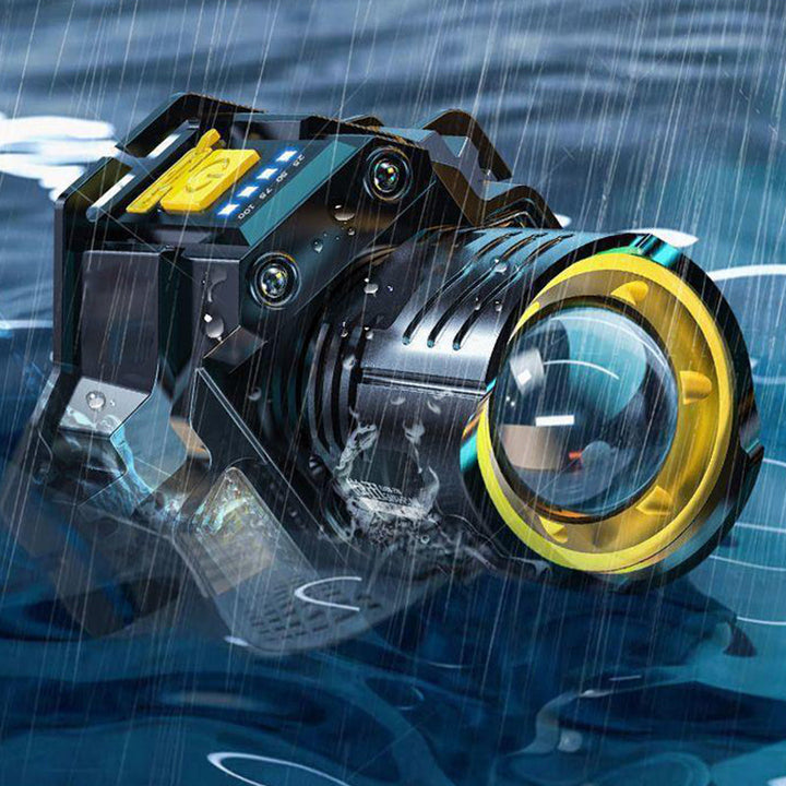 Lisslune | Rechargeable waterproof headlamp for outdoor use with headband