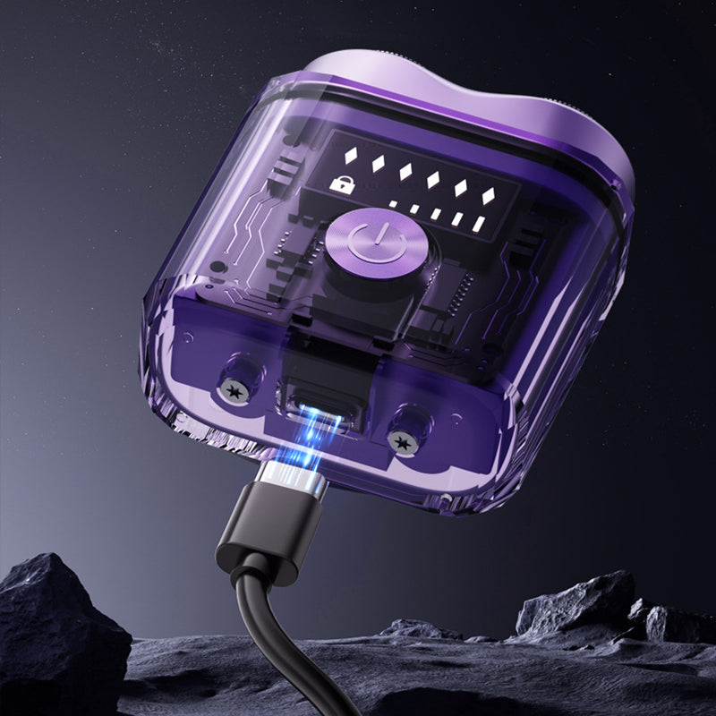 Lisslune | Futuristic transparent mini electric smooth shaver