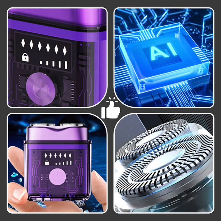 Lisslune | Futuristic transparent mini electric smooth shaver