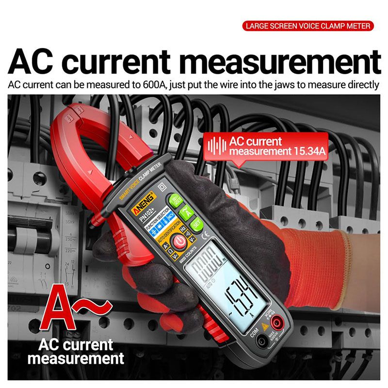 Lisslune | Intelligent voice-controlled clamp multimeter tester