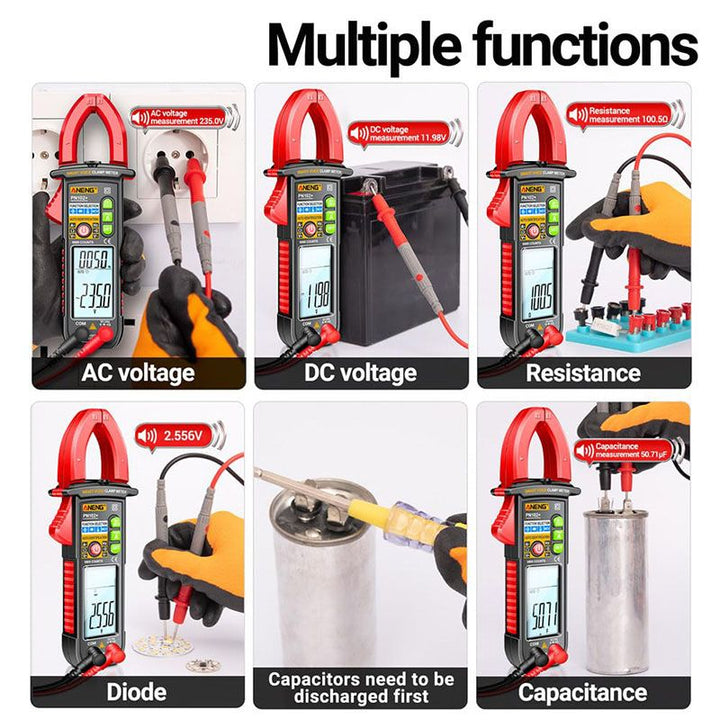 Lisslune | Intelligent voice-controlled clamp multimeter tester