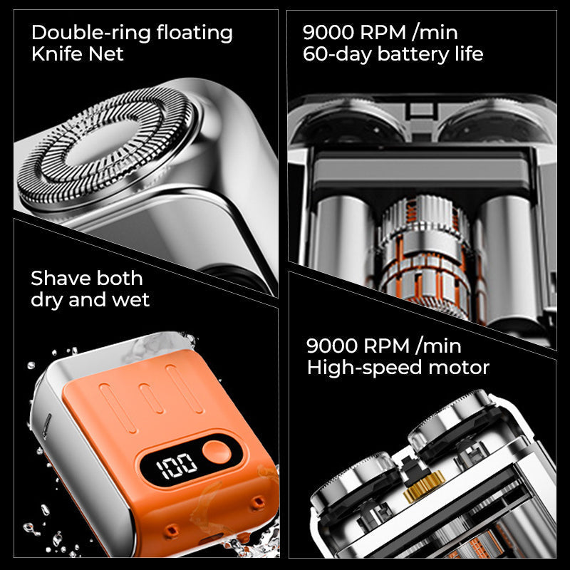 Lisslune | Men's Portable Mini Rotary Electric Shaver