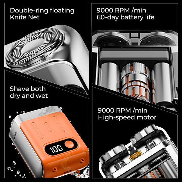 Lisslune | Men's Portable Mini Rotary Electric Shaver