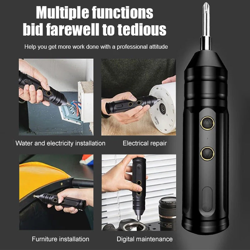 Lisslune | Portable rechargeable electric screwdriver set