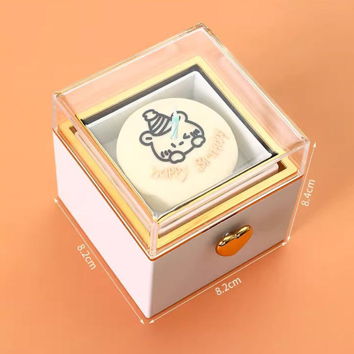 Lisslune | Creative sweet bear cake rotating ring box