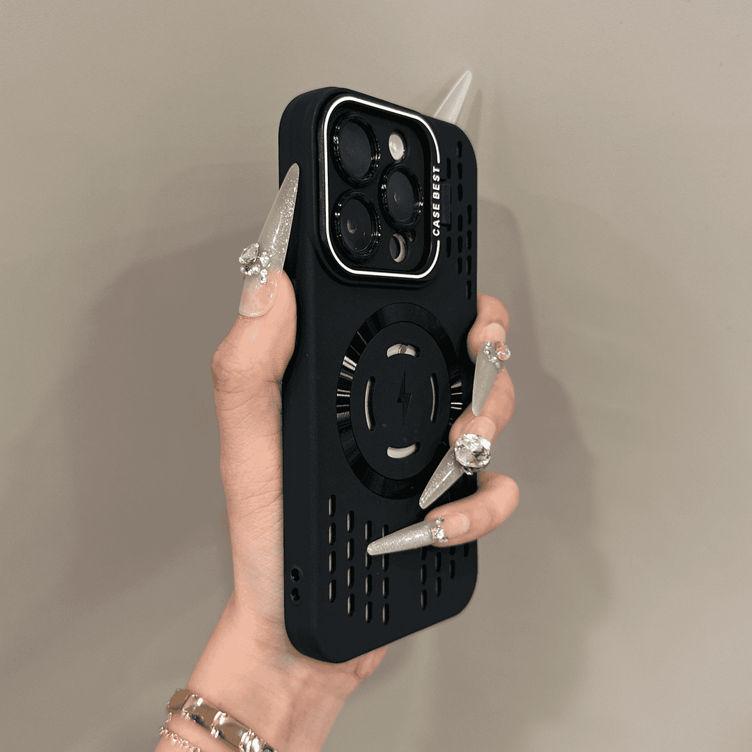 Lisslune | Soft silicone safety cover with lightning-fast magnetic charging Case for iPhone