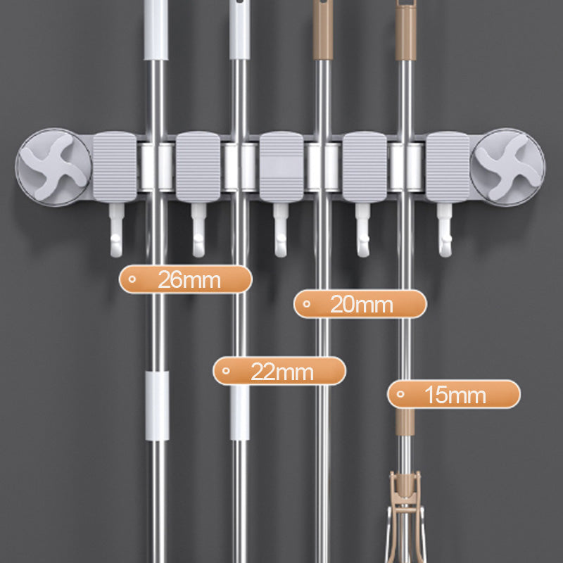 Lisslune | Bore-free suction cup mop holder for the bathroom