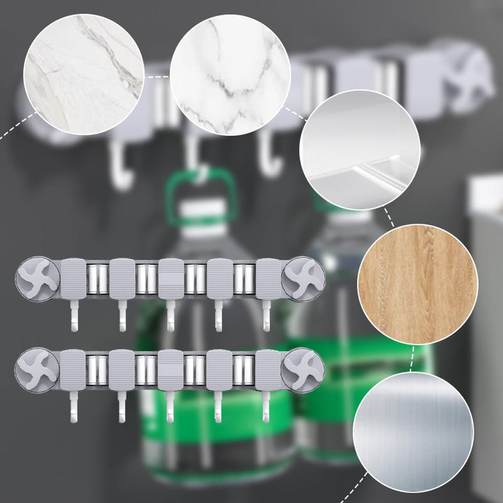 Lisslune | Bore-free suction cup mop holder for the bathroom