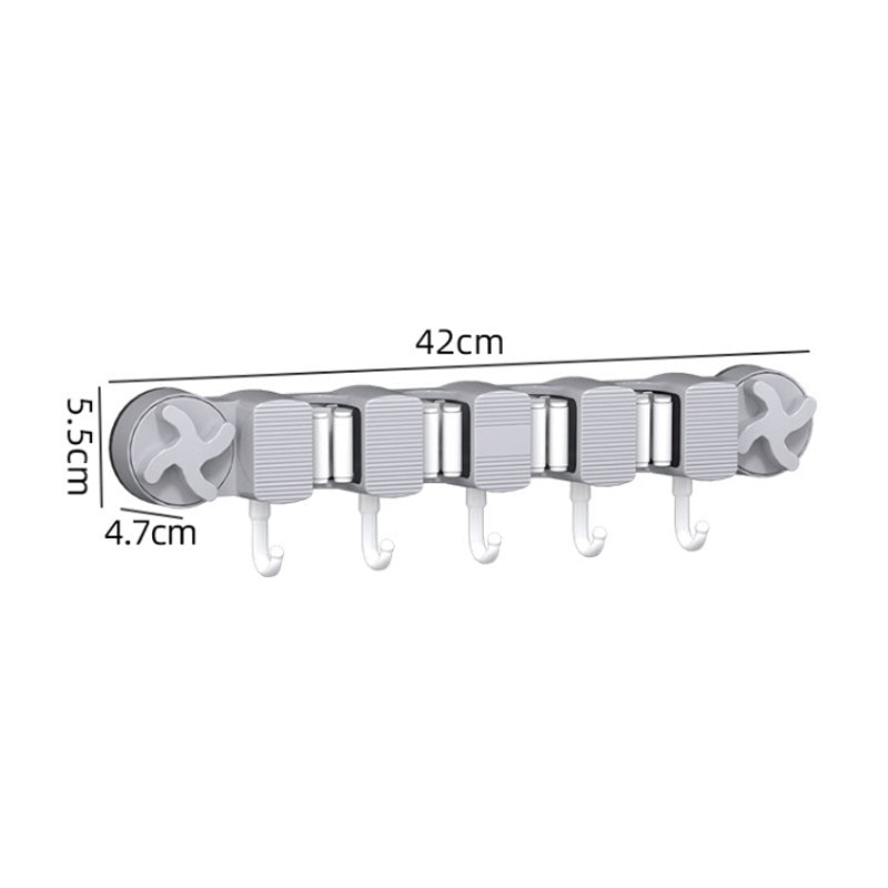Lisslune | Bore-free suction cup mop holder for the bathroom