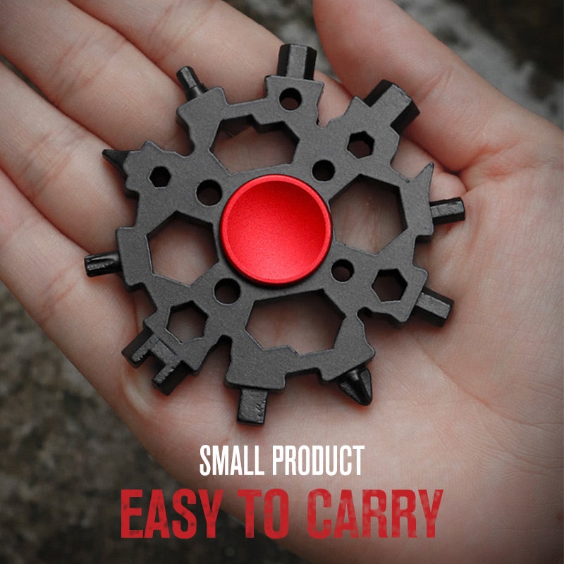 Lisslune | Multifunctional snowflake key with fingertip gyro