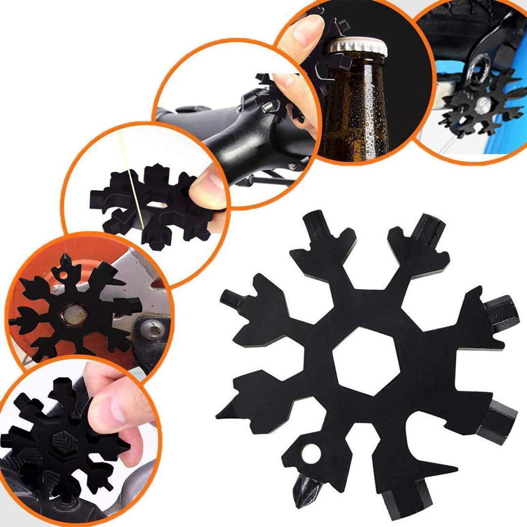 Lisslune | Multifunctional snowflake key with fingertip gyro