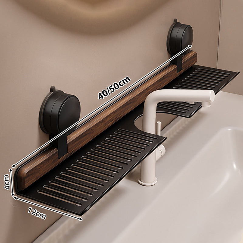 Lisslune | Shelf with suction cups in walnut