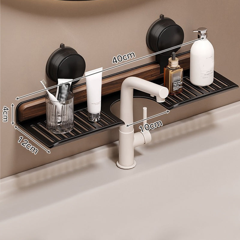 Lisslune | Shelf with suction cups in walnut