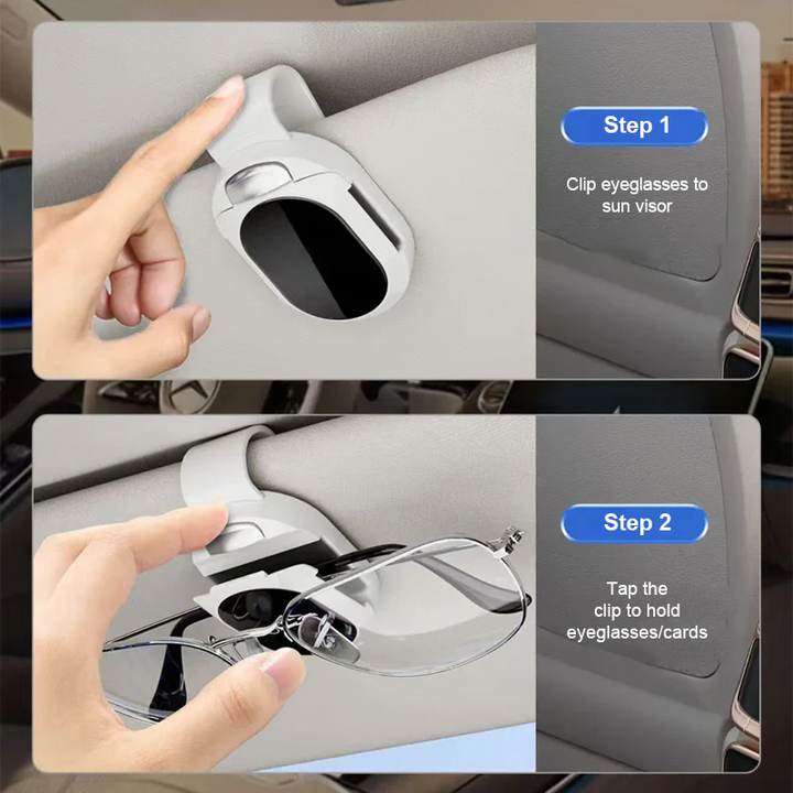 Lisslune | Multifunctional sunglasses holder for car's sun visor